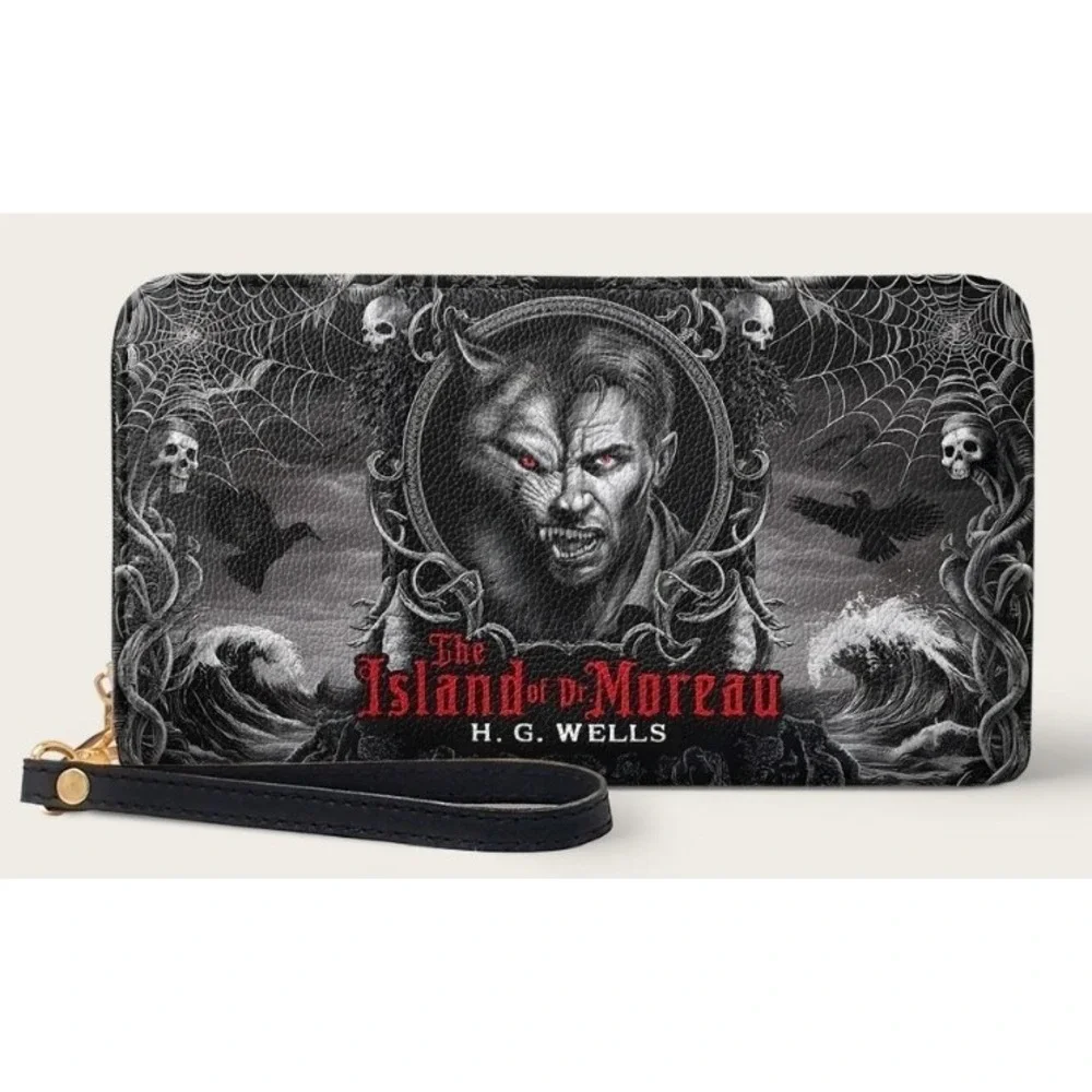 The Island Of Dr Moreau Wallet‎ Horror Goth Halloween New NWT Grunge Emo